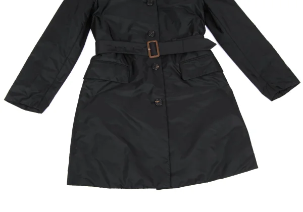 PRADA Belted Padding Nylon Coat K-168342_008