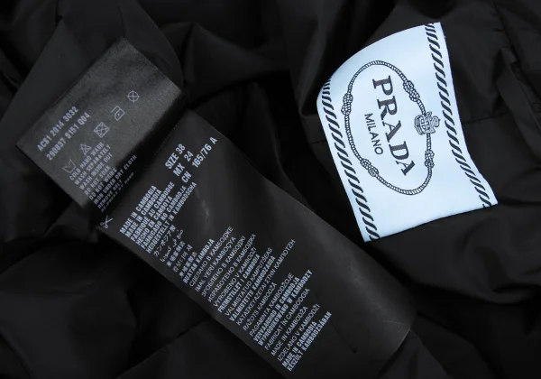 PRADA Belted Padding Nylon Coat K-168342_017