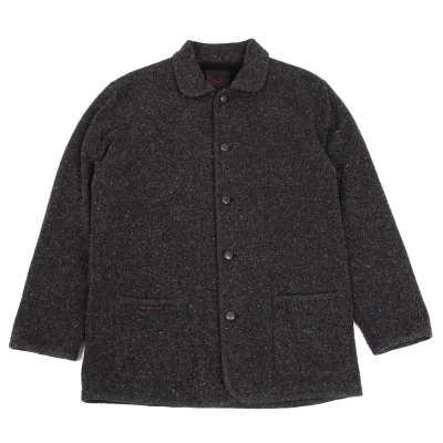 Papas Fleece Lining Mix Knit Jacket