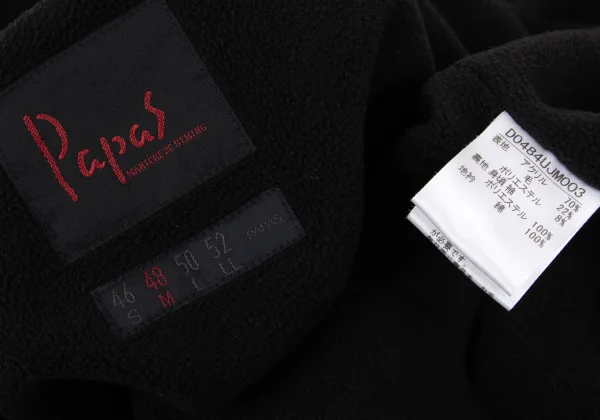 Papas Fleece Lining Mix Knit Jacket K-168346_014