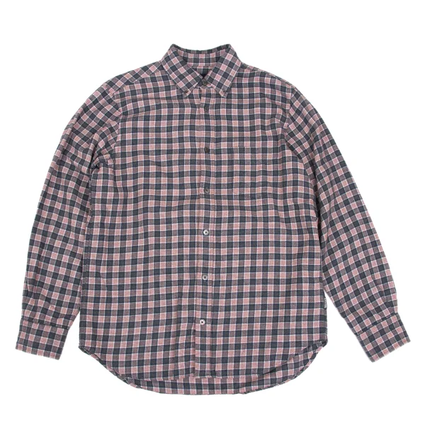 Papas+ Cotton Check Flannel Shirt Red,Navy M K-168347_001