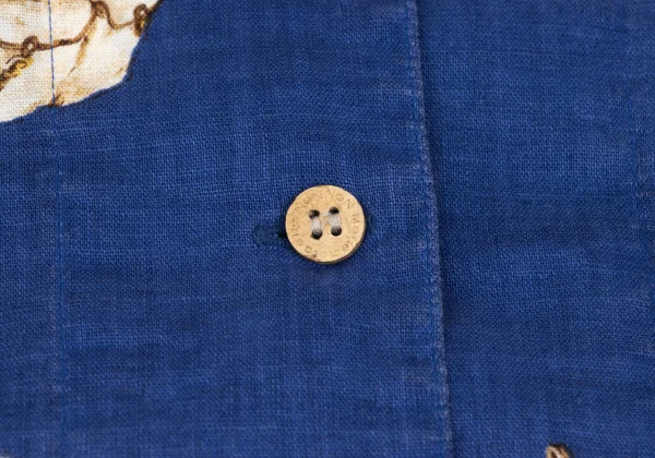 Mademoiselle NON NON Floral Printed Linen Hawaiian Shirt K-168349_007