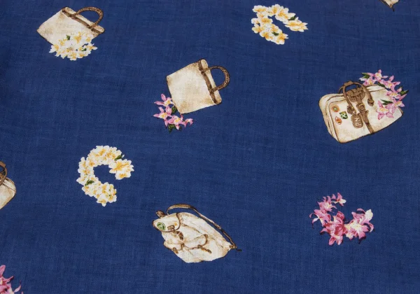 Mademoiselle NON NON Floral Printed Linen Hawaiian Shirt K-168349_011