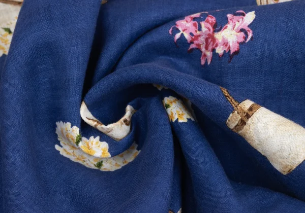 Mademoiselle NON NON Floral Printed Linen Hawaiian Shirt K-168349_012