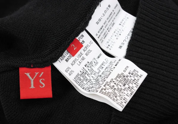 Y's Red Label Acrylic Wool Turtle Neck Knit Sweater K-168352_011