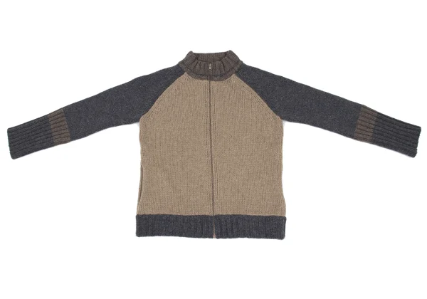 Y's Wool Nylon Zip Knit Cardigan K-168353_002