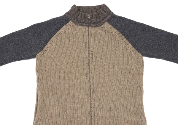 Y's Wool Nylon Zip Knit Cardigan K-168353_003