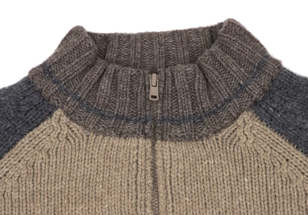 Y's Wool Nylon Zip Knit Cardigan K-168353_004