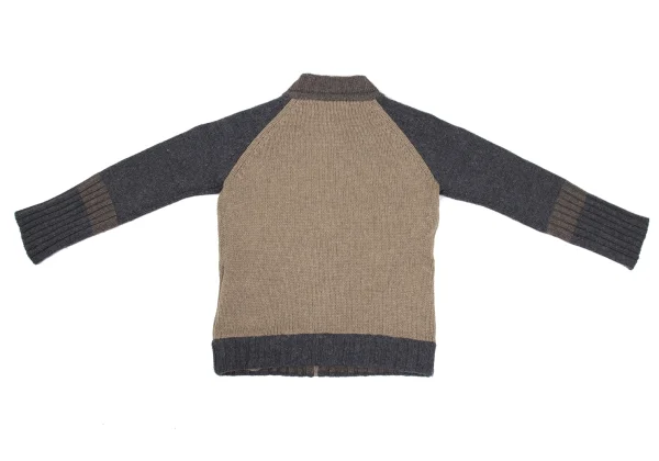 Y's Wool Nylon Zip Knit Cardigan K-168353_012