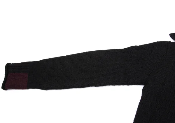 Y's Wool Alpaca Button Neck Knit Sweater K-168354_007