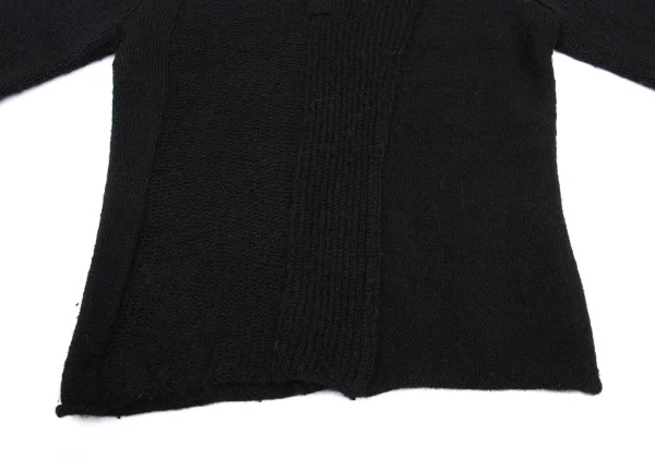 Y's Wool Alpaca Button Neck Knit Sweater K-168354_009