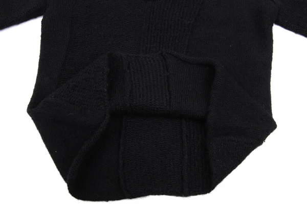 Y's Wool Alpaca Button Neck Knit Sweater K-168354_010