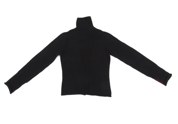 Y's Wool Alpaca Button Neck Knit Sweater K-168354_011