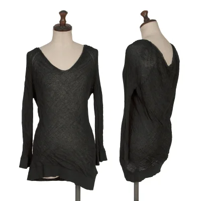 Y's Twisted Cotton Knit Top