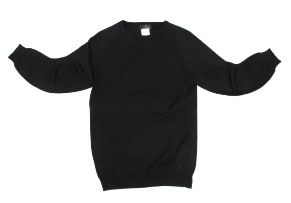 Y's Curved Sleeve Cotton Knit K-168356_002