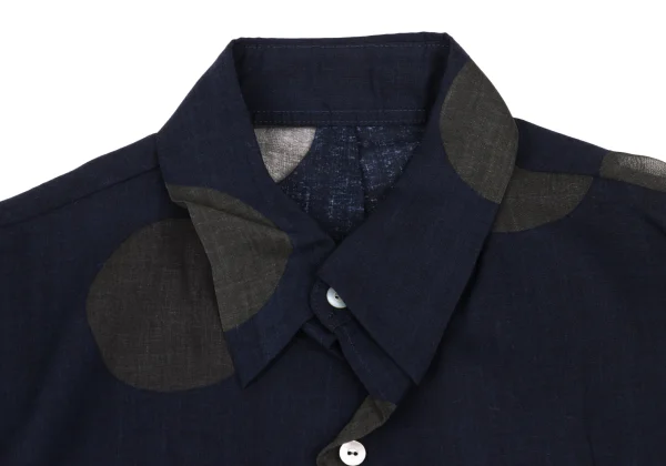 Y's Rayon Poly Dot Printed 3/4 Sleeve Shirt K-168357_005