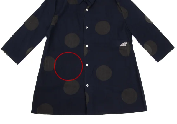 Y's Rayon Poly Dot Printed 3/4 Sleeve Shirt K-168357_008