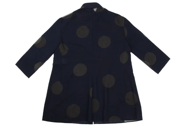Y's Rayon Poly Dot Printed 3/4 Sleeve Shirt K-168357_013