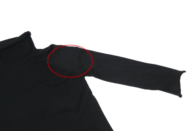 Y's Cotton Cutting Turtleneck Knit Top K-168358_005