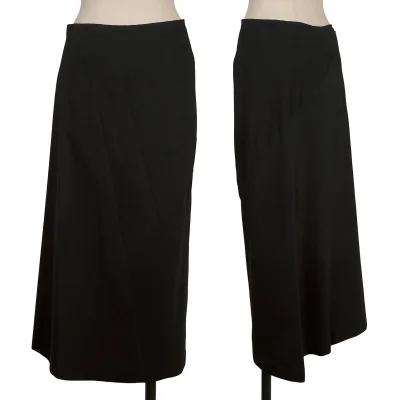 Y's Blend Wool Curved Dart Skirt