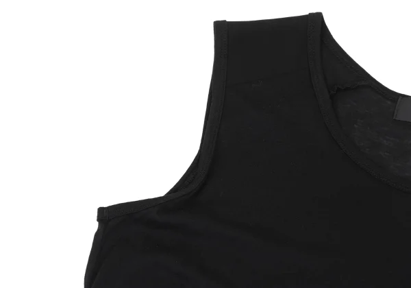 zucca See-through Panel Flared Sleeveless Top K-168360_005