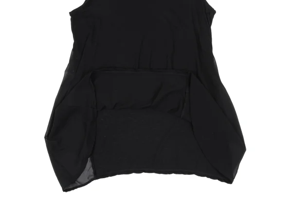 zucca See-through Panel Flared Sleeveless Top K-168360_008