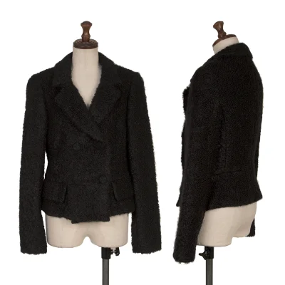 agnes b. Mohair Wool Loop Tweed Jacket