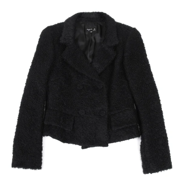 agnes b. Mohair Wool Loop Tweed Jacket K-168361_002