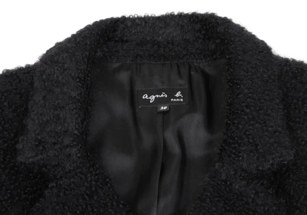 agnes b. Mohair Wool Loop Tweed Jacket K-168361_004