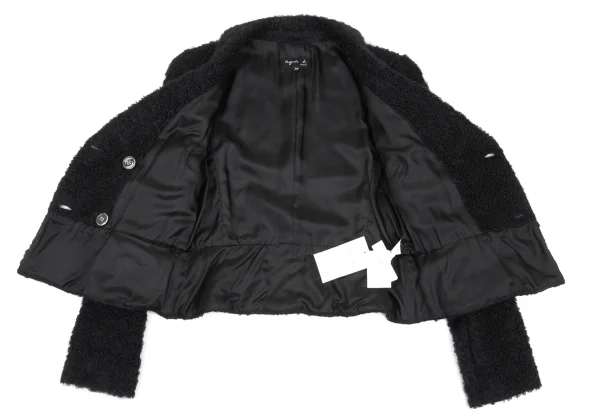 agnes b. Mohair Wool Loop Tweed Jacket K-168361_011