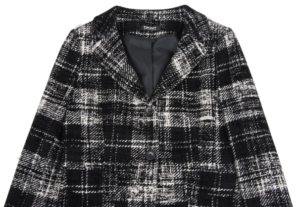 DKNY Blended Flocky Check Jacquard Jacket K-168363_003