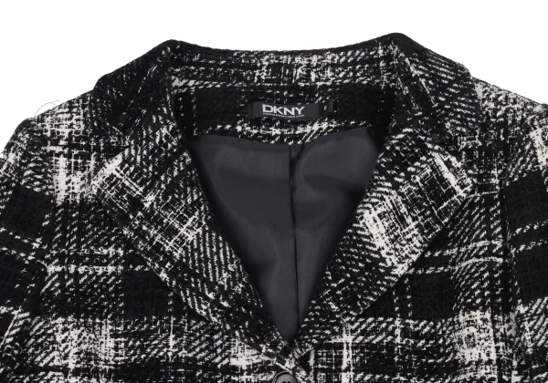 DKNY Blended Flocky Check Jacquard Jacket K-168363_004