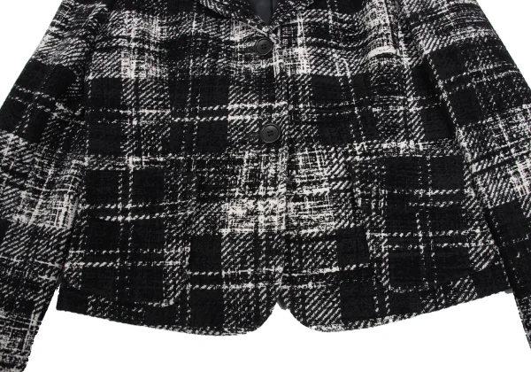 DKNY Blended Flocky Check Jacquard Jacket K-168363_007