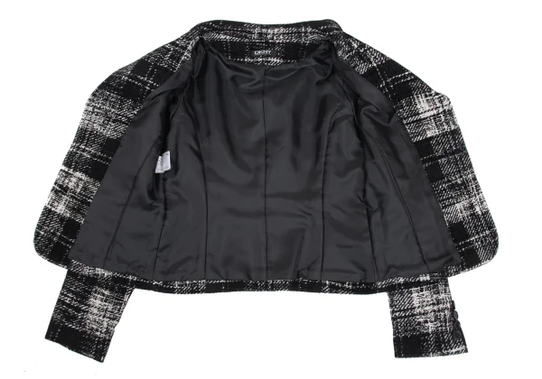 DKNY Blended Flocky Check Jacquard Jacket K-168363_010