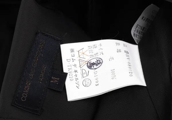 COMME des GARCONS HOMME Wool Old Gabardine Check Vest K-168366_013