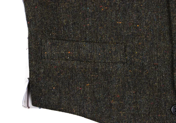 Paul Smith LONDON Cowhide Embroidery Nep Tweed Vest K-168367_008