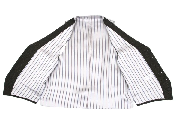 Paul Smith LONDON Cowhide Embroidery Nep Tweed Vest K-168367_009