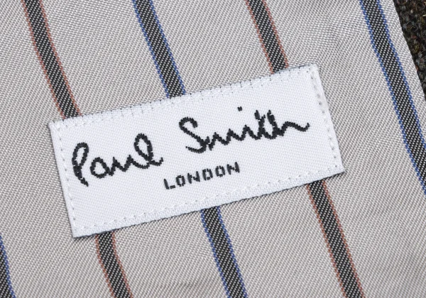 Paul Smith LONDON Cowhide Embroidery Nep Tweed Vest K-168367_014