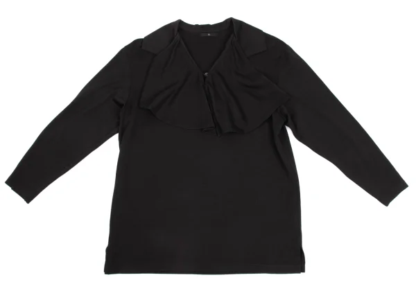 Y's Wool Drape Neck Skipper Top K-168369_002