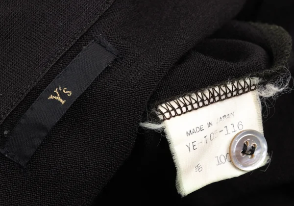 Y's Wool Drape Neck Skipper Top K-168369_017