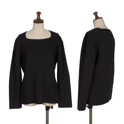 Y's Wool Square Neck Knit