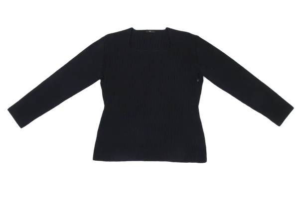 Y's Wool Square Neck Knit K-168370_002