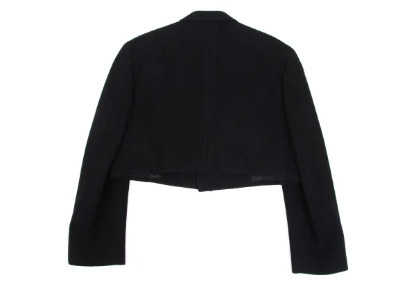 Y's Wool Blend Chain Design Hexagon Button Short Jacket K-168373_011