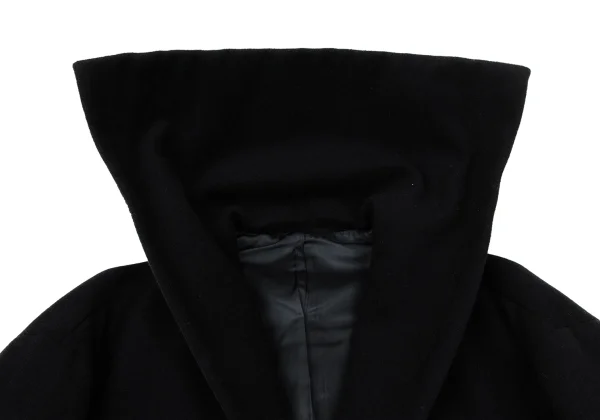 Y's Wool Blend Three-line Sleeve Sailor Collar Half Coat K-168374_006