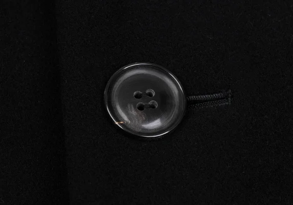 Y's Wool Blend Three-line Sleeve Sailor Collar Half Coat K-168374_008