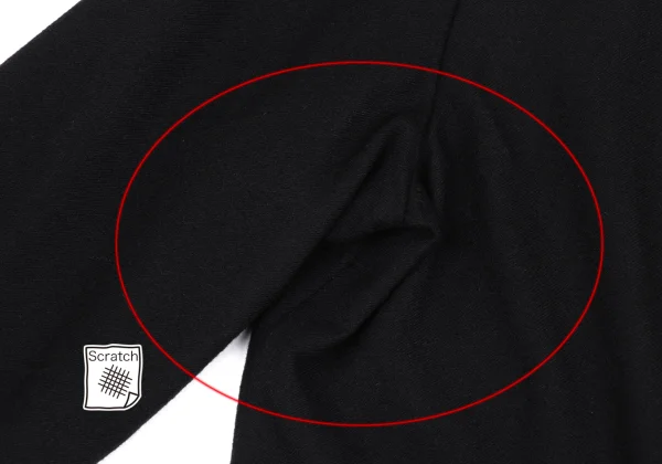 Y's Wool Blend Pleated Fly-front Jacket K-168375_004