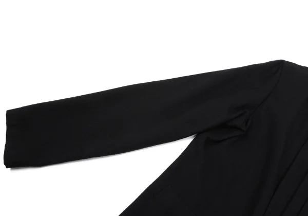 Y's Wool Blend Pleated Fly-front Jacket K-168375_009