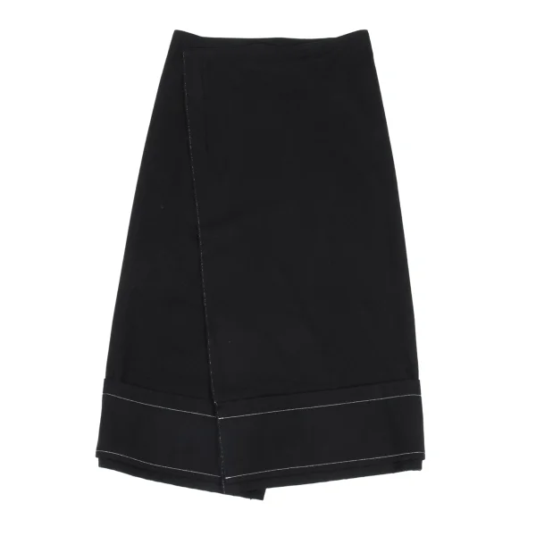 Y's Wool Blend Hem Switching Skirt K-168376_002