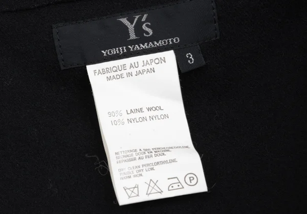 Y's Wool Blend Hem Switching Skirt K-168376_012