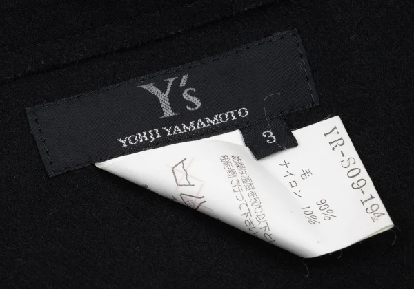 Y's Wool Blend Hem Switching Skirt K-168376_013